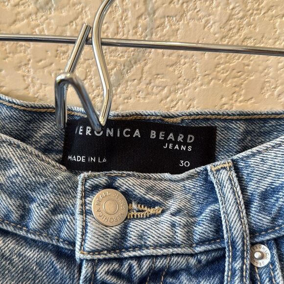 VERONICA BEARD CARLY KICK-FLARE JEAN IN PEBBLE STONE size 30 - Picture 9 of 17